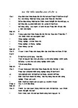 Bài tập trắc nghiệm Lịch sử lớp 12 (Có đáp án)